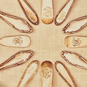 S9-Gallery Wrap Vintage Silverplate Utensils Photography Art